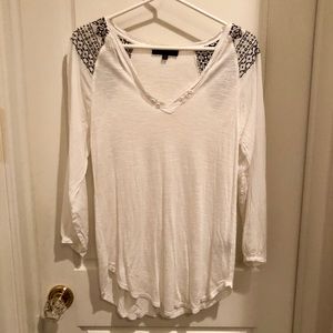 Sanctuary embroidered long sleeve top